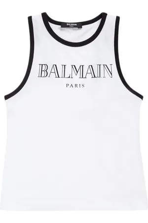 Balmain Printed Jersey Tank Top