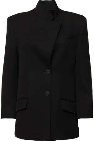 The Attico Gabardine Single Breasted Blazer