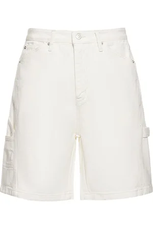 DUNST Curved Denim Cargo Shorts
