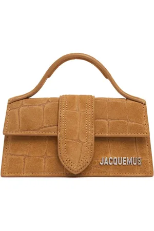Jacquemus Le Bambino Croc Suede Top Handle Bag