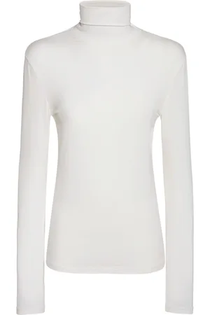 Max Mara Dede Stretch Viscose Turtleneck Top