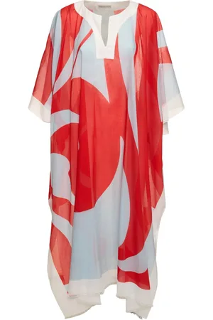 DRIES VAN NOTEN Printed Cotton Voile Caftan