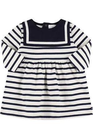 Petit Bateau Striped Cotton Jersey Dress