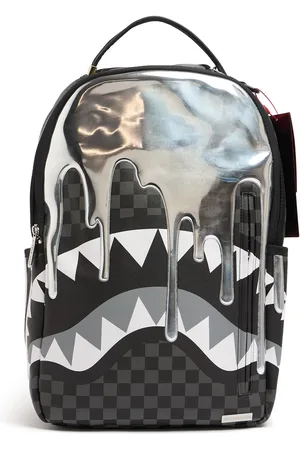 Sprayground Printed Metallic Backpack