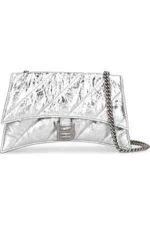 Balenciaga Crush Xs Metallized Leather Chain Bag