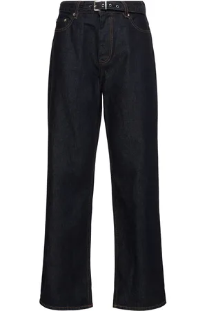 Ganni Belted Straight Jeans