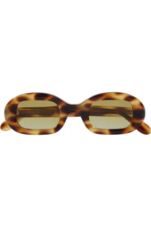 Delarge Flow Oval Acetate Sunglasses