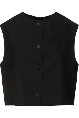 Loulou Studio Esme Round Neck Vest