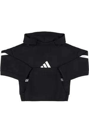 adidas Cotton Blend Hooded Sweatshirt