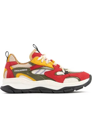 Dsquared2 Lace-up Leather Sneakers W/logo