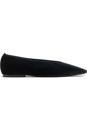 Totême 10mm Minimalist Velvet Ballerina Flats