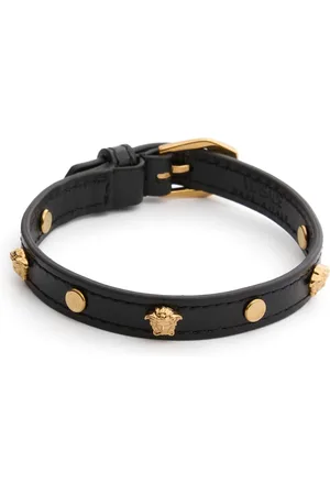 VERSACE Leather Medusa Bracelet