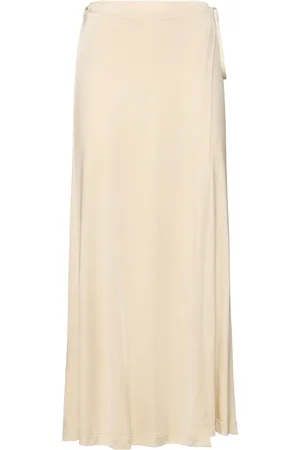 Helmut Lang Fluid Viscose Midi Wrap Skirt