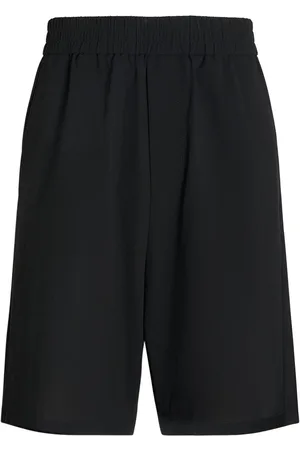 Ami Cotton Crepe Bermuda Shorts