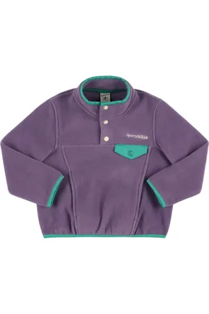 Sporty & Rich Buttoned Polar Fleece Sweatshirt