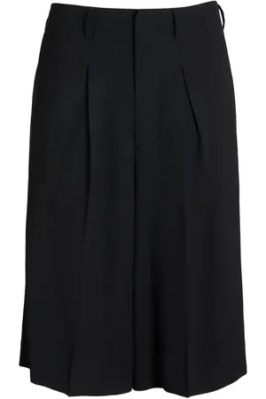 Ami Long Wool Blend Twill Bermuda Shorts