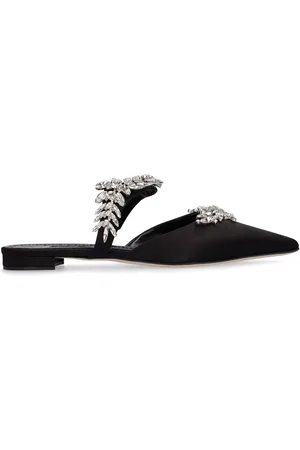 Manolo Blahnik 10mm Lurum Satin Flats