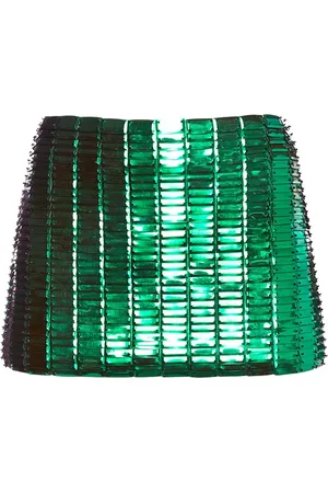 The Attico Sequined Mini Skirt