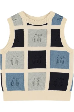 BONPOINT Cherry Cotton & Cashmere Knit Vest