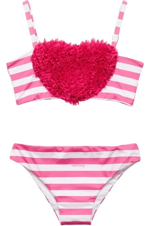 MONNALISA Striped Poly Blend Bikini