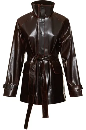 Proenza Schouler Finch Lacquered Raincoat