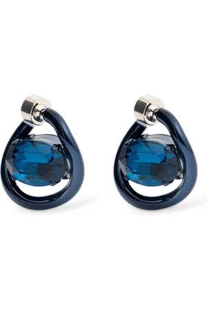 Marni Crystal Stone Hoop Earrings