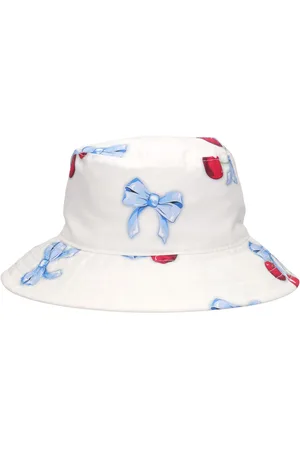 MONNALISA Cotton Poplin Bucket Hat