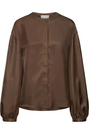 Loulou Studio Lea Voluminous Silk Shirt