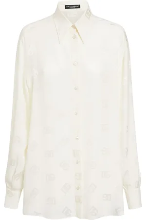 Dolce & Gabbana Monogram Jacquard Silk Shirt