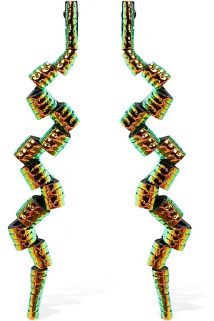 SO-LE STUDIO Gehry Leather Earrings