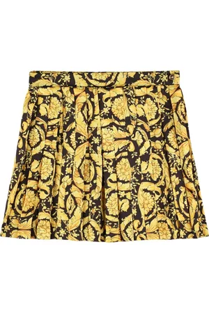 VERSACE Printed Twill Skirt