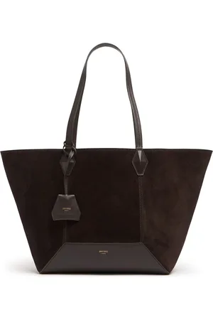 Jimmy Choo Medium Diamond Suede Tote Bag