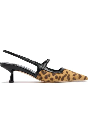 Jimmy Choo 45mm Didi Pony Skin Slingbacks