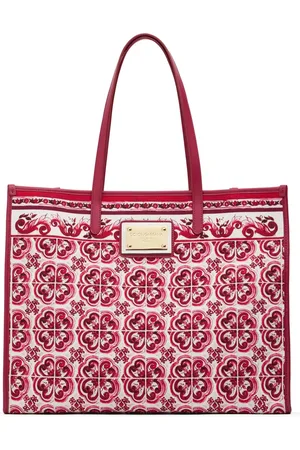 Dolce & Gabbana Large Azulejos Canvas Tote Bag