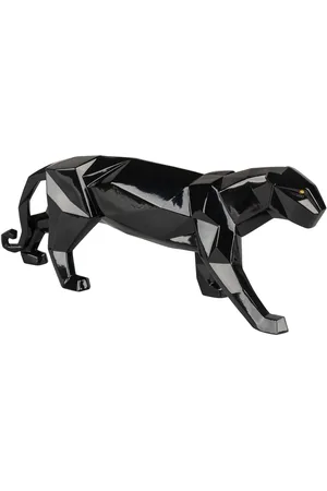 LLADRÒ Glazed Panther Figurine