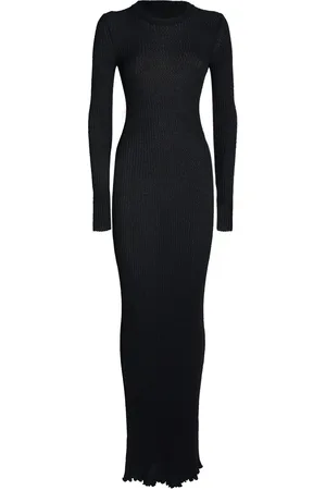 Ami Viscose Bouclé Maxi Dress