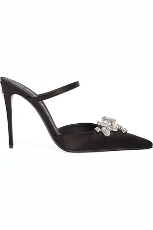 Dolce & Gabbana 105mm Lollo Satin Mules