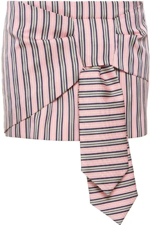 Dsquared2 Striped Jacquard Knotted Mini Skirt