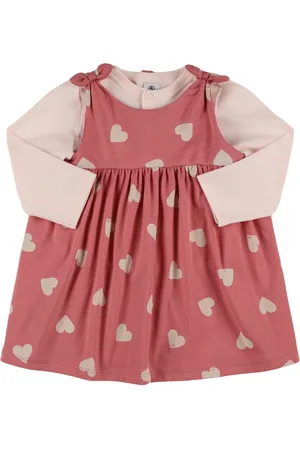 Petit Bateau Printed Cotton Jersey Dress & Cardigan