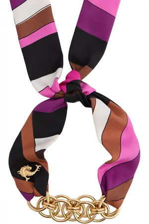 Puccini Silk Twill Bandeau & Chain Bracelet