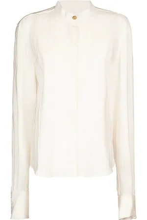 Balmain Crepe De Chine Plastron Shirt