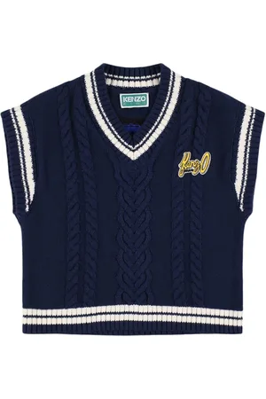 Kenzo Cotton Blend Knit Vest