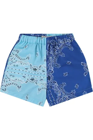 The New Society Printed Cotton Poplin Shorts
