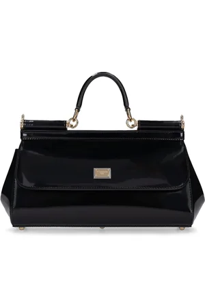 Dolce & Gabbana New Sicily Patent Leather Top Handle Bag