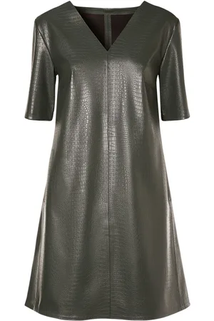 Max Mara Eliot Embossed Faux Leather Mini Dress
