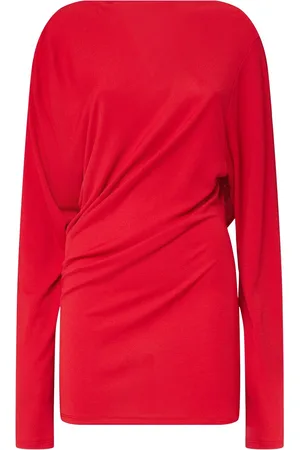 Jacquemus La Robe Croisiere Draped L/s Short Dress