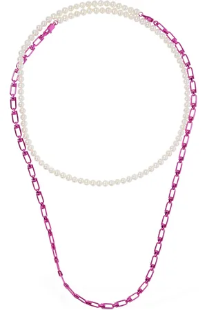 Eera Chain & Pearl Double Reine Necklace