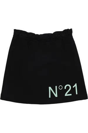 Nº21 Printed Logo Cotton Sweat Skirt