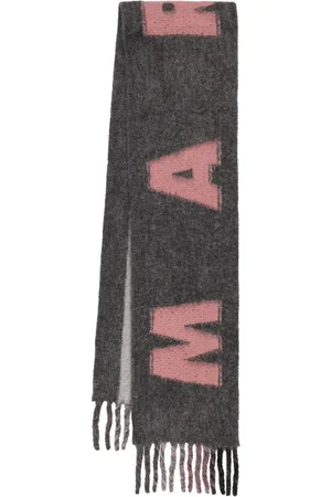 Marni Logo Wool Blend Scarf