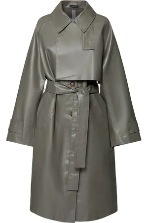 Soeur Dino Long Cotton Gabardine Trench Coat